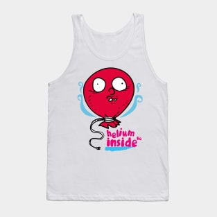 helium inside funny cartoon Tank Top